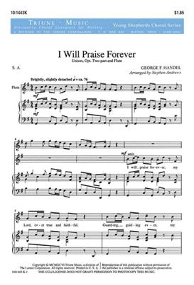I Will Praise Forever